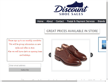 Tablet Screenshot of discount-shoe-sales.com